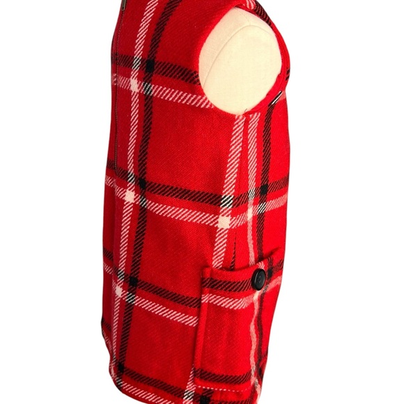 Baby Gap dress girls 12-18 Month plaid print Jumper wool blend jumper, Christmas - Picture 4 of 10